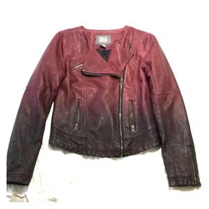 BKE two tone faux leather jacket